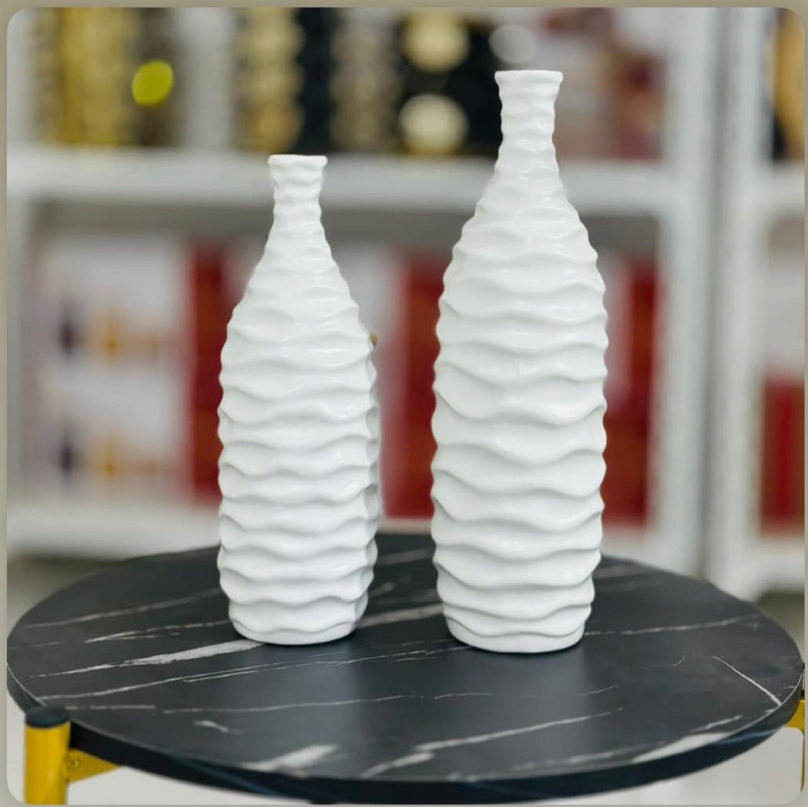 سيت فازة مموج - white