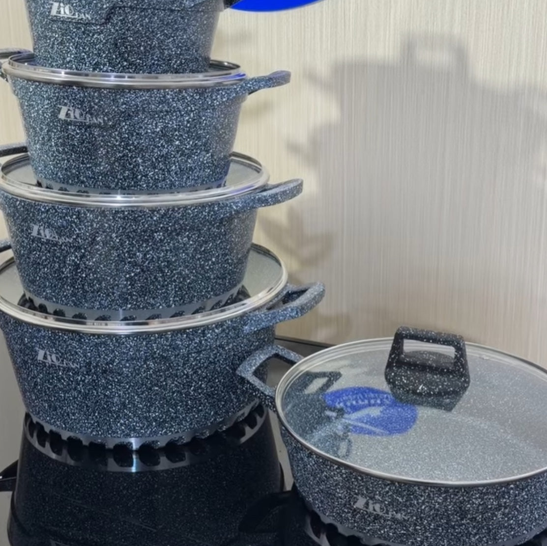 سيت كدر ماركة زيو 5 قطع - black