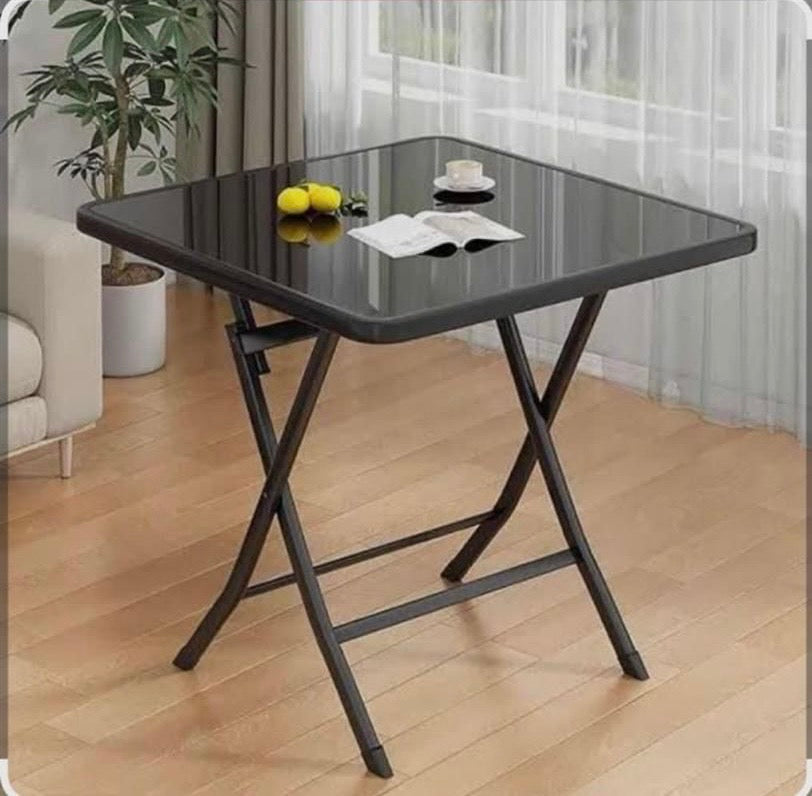 ميز زجاج ضد الكسر 60*60  - black