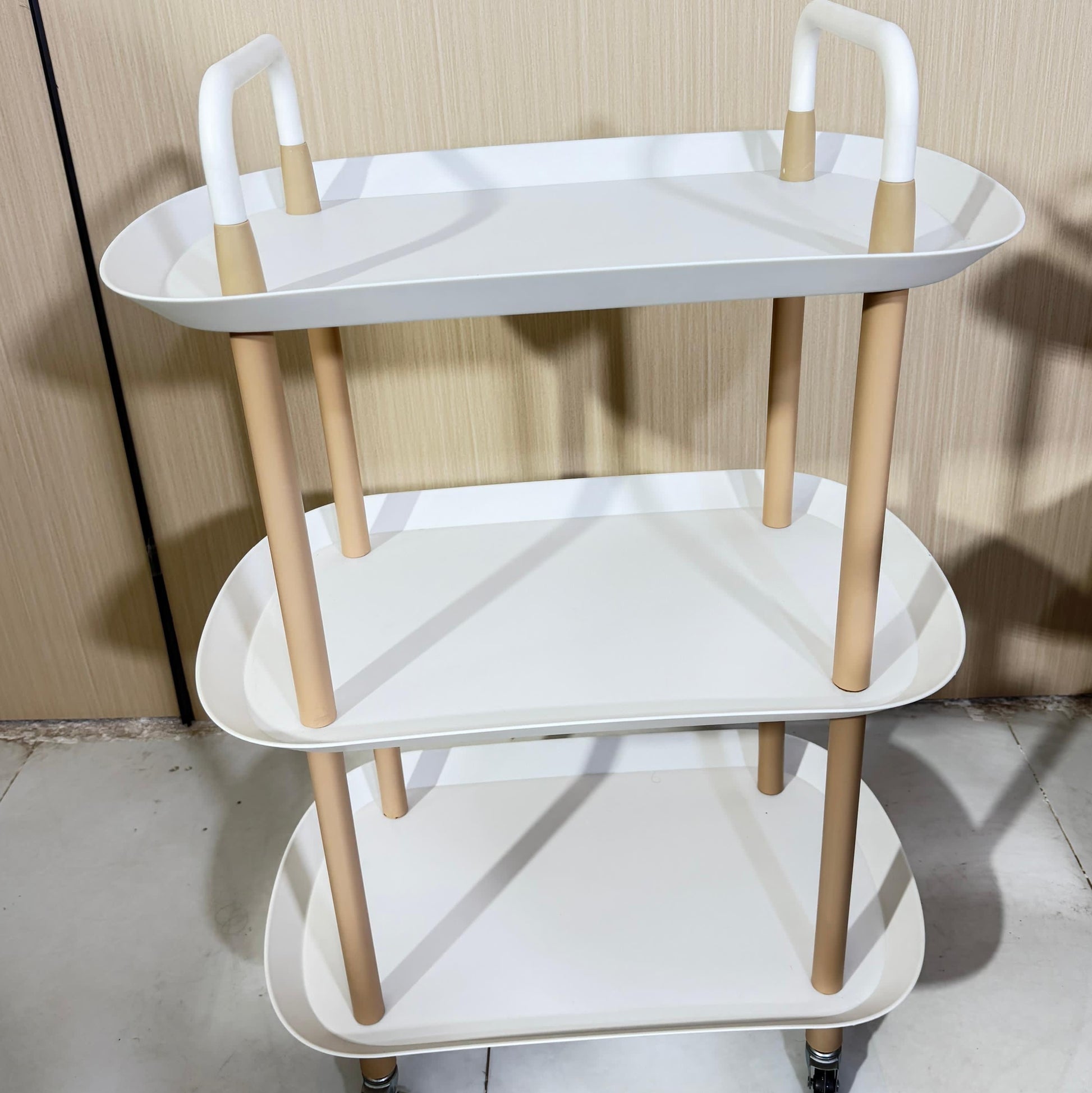 عربة تقديم بيضوي Ss3 - white