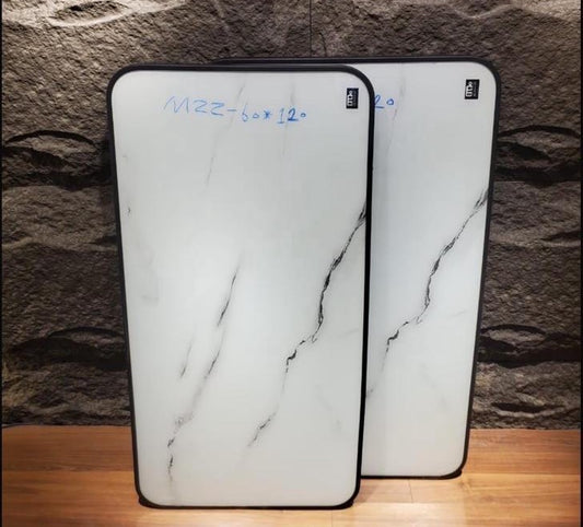 ميز 120*60 زجاج ضد الكسر  - white